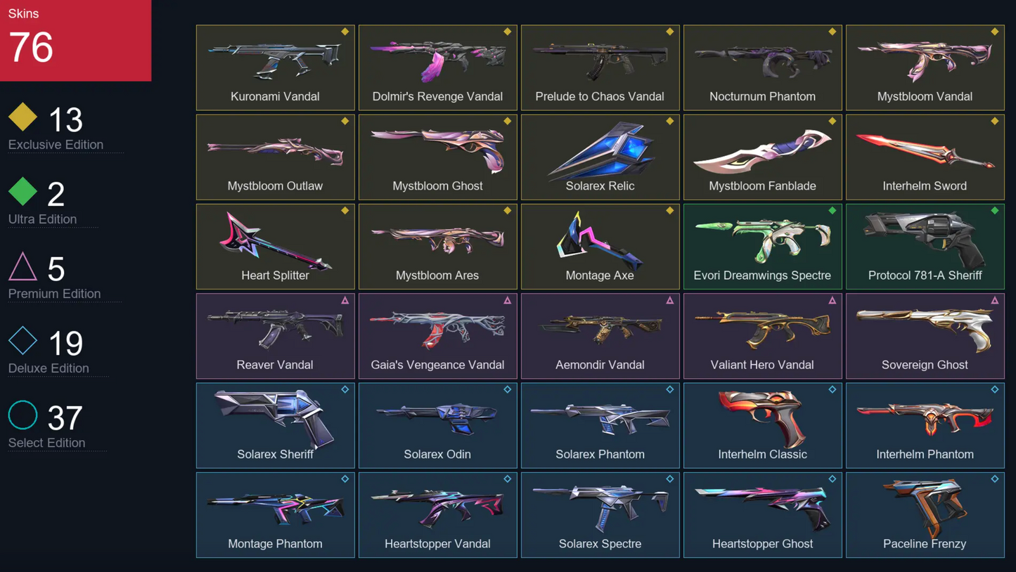 NA • Bronze • 76 Skins