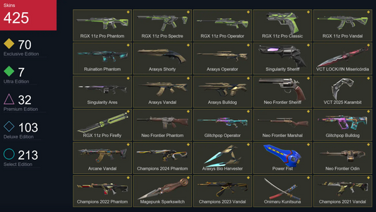 NA • Diamond 1 • 425 Skins