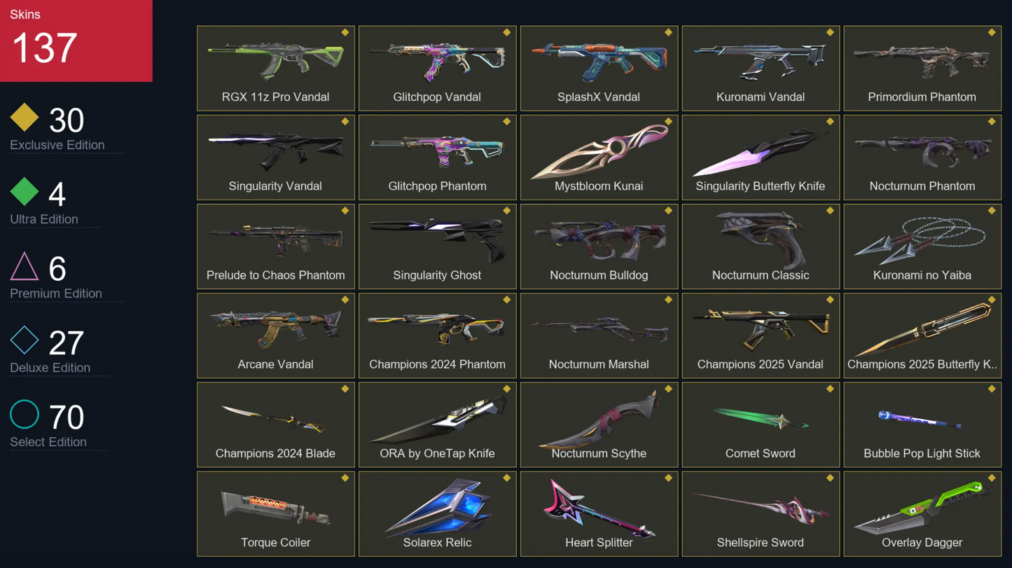 NA • Gold 2 • 137 Skins