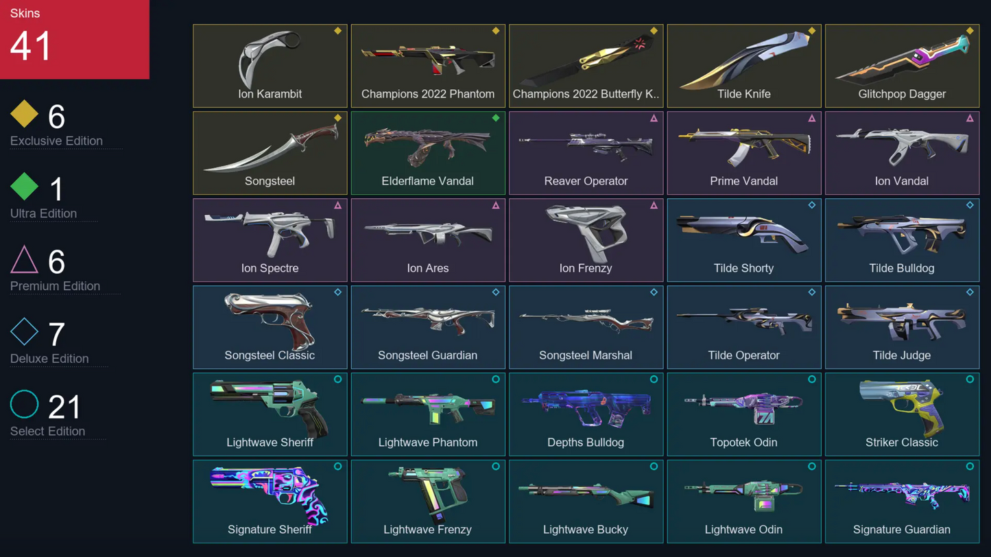 NA • Silver • 41 Skins